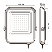 Прожектор светодиодный PFL-V 50Вт 6500К IP65 ДО JazzWay 5039735 5039735