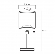 Светильник настольный JH1-01-iv 1х60Вт E27 (основа: натуральное дерево) IP20 JazzWay 5058231 5058231