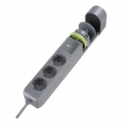 Удлинитель 3х1.5м на струбцине с заземл. с выкл. 3 USB выхода (2А+1С) IP20 ПВС 3х1 ETD-03U-150-gy (3х1.5) сер. JAZZway 5059559 5059559