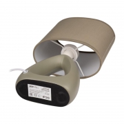 Светильник настольный JH2-01-gn E14 IP20 170х100х300мм керамика; ткань; PVC-пластик зел. JazzWay 5062283 5062283