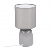 Светильник настольный JH2-02-gy E14 IP20 130х130х255мм керамика; ткань; PVC-пластик сер. JazzWay 5062320 5062320