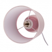 Светильник настольный JH2-02-pk E14 IP20 130х130х255мм керамика; ткань; PVC-пластик роз. JazzWay 5062337 5062337