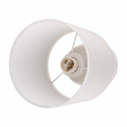 Светильник настольный JH2-02-wh E14 IP20 130х130х255мм керамика; ткань; PVC-пластик бел. JazzWay 5062313 5062313