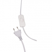 Светильник настольный JH2-02-wh E14 IP20 130х130х255мм керамика; ткань; PVC-пластик бел. JazzWay 5062313 5062313