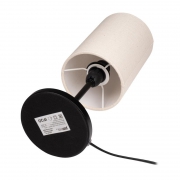 Светильник настольный JH3-01-iv E14 IP20 110х110х310мм метал.; ткань; PVC-пластик беж. JazzWay 5062351 5062351