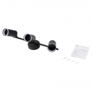 Светильник PCL-0103 3xGU10 IP20 230В BL настен./потолочн. декор. под лампу JazzWay 5066427 5066427