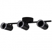 Светильник PCL-0103 3xGU10 IP20 230В BL настен./потолочн. декор. под лампу JazzWay 5066427 5066427