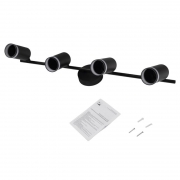 Светильник PCL-0104 4xGU10 IP20 230В BL настен./потолочн. декор. под лампу JazzWay 5066465 5066465