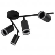 Светильник PCL-0204 4xGU10 IP20 230В BL настен./потолочн. декор. под лампу JazzWay 5066502 5066502