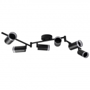 Светильник PCL-0306 6xGU10 IP20 230В BL настен./потолочн. декор. под лампу JazzWay 5066601 5066601