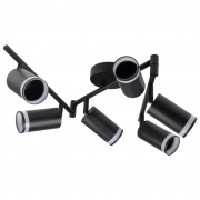 Светильник PCL-0306 6xGU10 IP20 230В BL настен./потолочн. декор. под лампу JazzWay 5066601 5066601