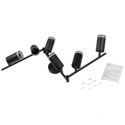 Светильник PCL-0306 6xGU10 IP20 230В BL настен./потолочн. декор. под лампу JazzWay 5066601 5066601