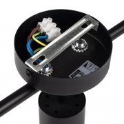 Светильник PCL-0403 3xGU10 IP20 230В BL настен./потолочн. декор. под лампу JazzWay 5066649 5066649