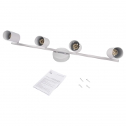 Светильник PCL-0404 4xGU10 IP20 230В WH настен./потолочн. декор. под лампу JazzWay 5066700 5066700