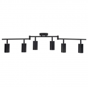 Светильник PCL-0606 6xGU10 IP20 230В BL настен./потолочн. декор. под лампу JazzWay 5066762 5066762