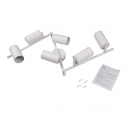 Светильник PCL-0606 6xGU10 IP20 230В WH настен./потолочн. декор. под лампу JazzWay 5066786 5066786