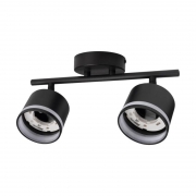 Светильник PCL-0702 max 20Вт (каждая лампа) 2xGX53 IP20 230В BL настен./потолочн. декор. под лампу JazzWay 5066809 5066809