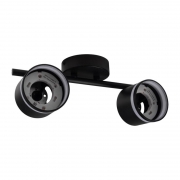 Светильник PCL-0702 max 20Вт (каждая лампа) 2xGX53 IP20 230В BL настен./потолочн. декор. под лампу JazzWay 5066809 5066809