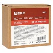 Блок питания на DIN-рейку 40Вт Uвх ~ 220В AC m Uвых - 24В DC постоянного тока EKF DR-M-40W-24 DR-M-40W-24