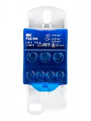 Блок распределительный на DIN-рейку РБД-80А ИЭК RBD-80 RBD-80