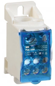 Блок распределительный на DIN-рейку РБД-160А ИЭК RBD-160 RBD-160