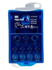 Блок распределительный на DIN-рейку РБД-250А ИЭК RBD-250 RBD-250