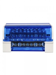 Шина на DIN-рейку в корпусе (кросс-модуль) ШНК 4х11 3L+PEN IEK YND10-4-11-125 YND10-4-11-125