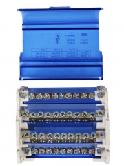 Шина на DIN-рейку в корпусе (кросс-модуль) ШНК 4х11 3L+PEN IEK YND10-4-11-125 YND10-4-11-125