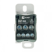 Блок распределительный КРОСС крепеж на панель и DIN КБР-80А EKF plc-kbr80 plc-kbr80