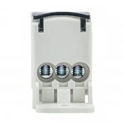 Блок распределительный КРОСС крепеж на панель и DIN КБР-80А EKF plc-kbr80 plc-kbr80