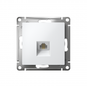 Розетка телефонная 1-м СП AtlasDesign RJ11 механизм бел. SE ATN000181 ATN000181