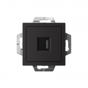 Розетка HDMI AtlasDesign механизм карбон SE ATN001080 ATN001080