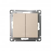 Переключатель перекрестный 2-кл. AtlasDesign 2хсх.7 10АХ механизм песочн. SE ATN001273 ATN001273