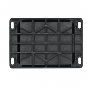 Колодка удлинителя 1-м MultiSet 16А 250В IP44 с заземл. каучук черн. SE MST4003BK MST4003BK