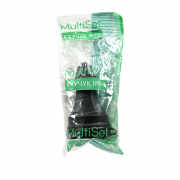 Розетка 1-м MultiSet 16А 250В IP44 с заземл. каучук черн. SE MST4002BK MST4002BK