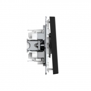 Переключатель 2-кл. ArtGallery 10AX быстрозажим. клем. механизм карбон SE GAL001065S GAL001065S