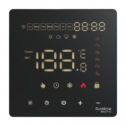 Термостат программируемый ArtGallery 16А с Wi-Fi для электрич. теплого пола моноблочный черн. SE GAL001038 GAL001038