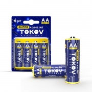 Элемент питания алкалиновый AA/LR6 (блист.4шт) TOKOV ELECTRIC TKE-ALS-LR6/B4 TKE-ALS-LR6/B4