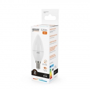 Лампа светодиодная Elementary 8Вт свеча 3000К тепл. бел. E14 520лм GAUSS 33118 33118