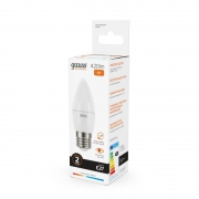 Лампа светодиодная Elementary 6Вт свеча 3000К тепл. бел. E27 420лм GAUSS 33216 33216