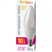 Лампа светодиодная 82 914 OLL-C37-10-230-2.7K-E14-PROMO 10Вт ОНЛАЙТ 82914 82914