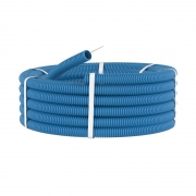 Труба гофрированная ППЛ d25мм легкая c протяж. син. (уп.50м) DKC 11925 11925