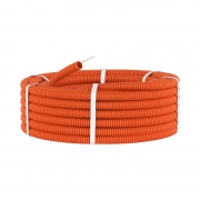 Труба гофрированная ПНД d16мм тяжелая с протяж. оранж. (уп.100м) DKC 71516 71516