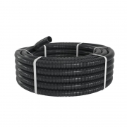 Труба гофрированная ПА d7мм ПВ-2 dвнутр. 6.8мм dнар. 10.1мм без протяж. черн. (уп.50м) DKC PA600710F2 PA600710F2