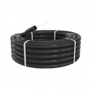 Труба гофрированная ПА d29мм ПВ-2 dвнутр. 28.3мм dнар. 34.5мм с протяж. черн. (уп.25м) DKC PA612935F2 PA612935F2