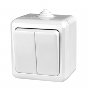 Выключатель 2-кл. ОП Dita IP54 10А 250В бел. TOKOV ELECTRIC TKL-DT-V2-C01-IP54 TKL-DT-V2-C01-IP54