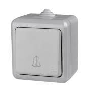 Кнопка звонка ОП Dita IP54 10А 250В сер. TOKOV ELECTRIC TKL-DT-DB-C06-IP54 TKL-DT-DB-C06-IP54