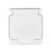 Розетка 1-м ОП Nix 16А IP54 250В с заземл. с крышкой бел. TOKOV ELECTRIC TKE-NX-R1Z-C01-IP54 TKE-NX-R1Z-C01-IP54