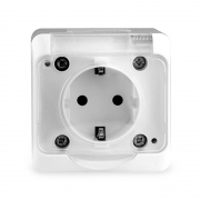 Розетка 1-м ОП Nix 16А IP54 250В с заземл. с прозр. крышкой бел. TOKOV ELECTRIC TKE-NX-R1Z-C01T-IP54 TKE-NX-R1Z-C01T-IP54