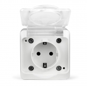 Розетка 1-м ОП Nix 16А IP54 250В с заземл. с прозр. крышкой бел. TOKOV ELECTRIC TKE-NX-R1Z-C01T-IP54 TKE-NX-R1Z-C01T-IP54